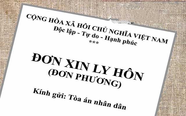Đơn ly hôn đơn phương cần ghi đầy đủ, chi tiết