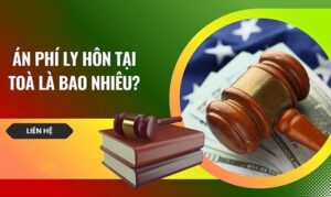 Tùy từng trường hợp là án phí ly hôn tại Tòa sẽ khác nhau