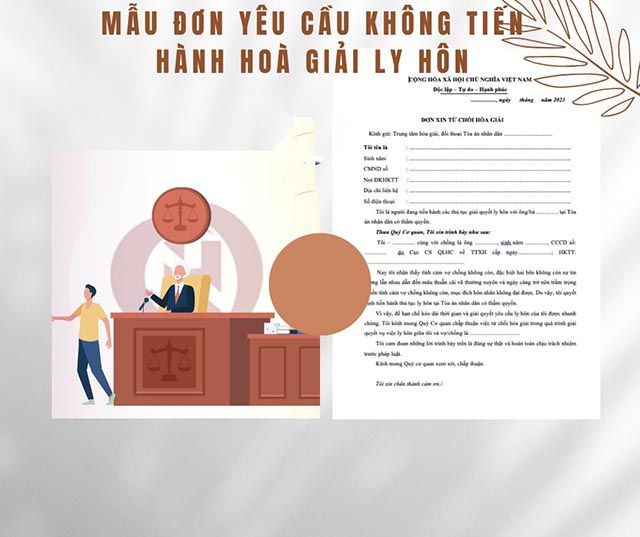 Cách viết đơn từ chối hòa giải ly hôn