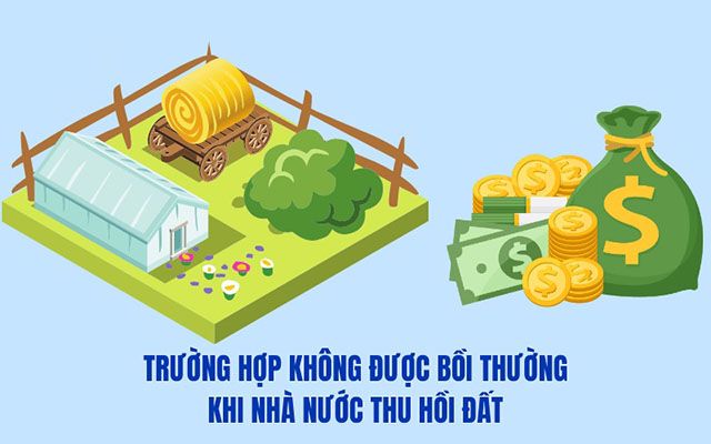 Các trường hợp không được bồi thường khi nhà nước thu hồi đất